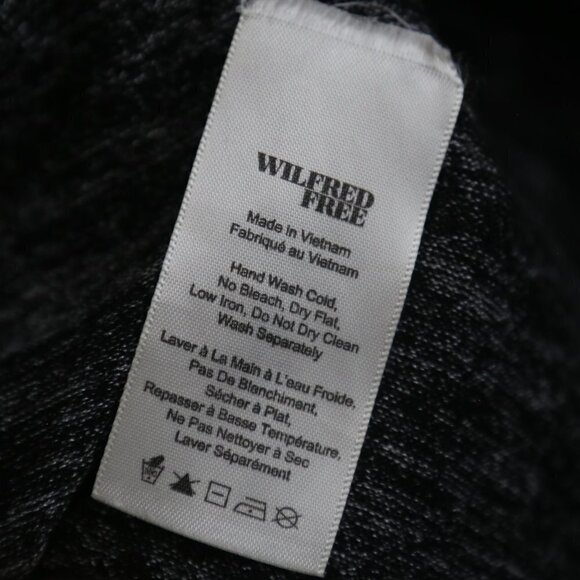 Wilfred Free Aritzia Rosa Sleeveless Swing Marled Knit Dress Grey - Picture 4 of 8